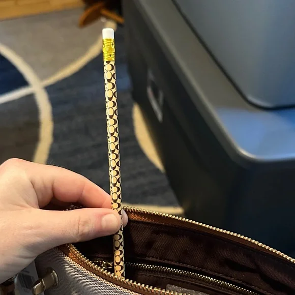 Coach Pink and Tan Wristlet - Picture 7 of 9